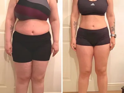Woman weight management journey